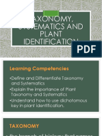 Taxonomy Systematics and Dichotomous Key