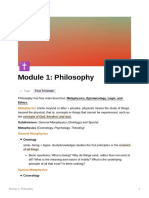 Module - 1 - Philosophy On Laife