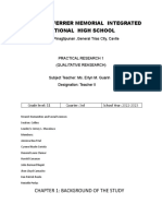 Governor Ferrer Memorial Integrated National High School: Chapter 1: Background of The Study