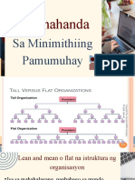 Lesson 4 Paghahanda Sa Minimithing Uri NG Pamumuhay