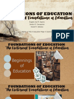 BeginningsAndHistoricalFoundationsOfEducation AQUINO EDC201