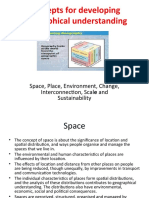 Concepts For Developing Geographical Understanding