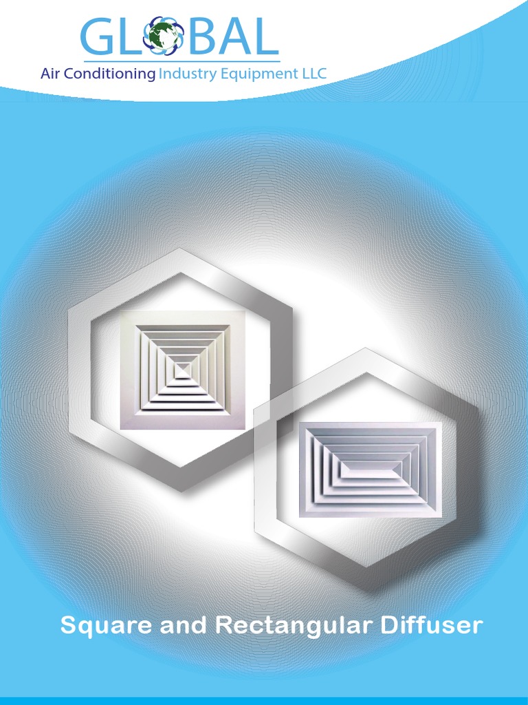 Square Diffuser Catalogue | PDF | Equipment | Industrial Processes