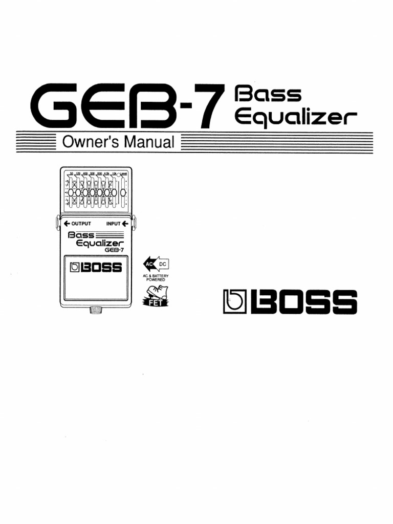 Boss GEB-7 | PDF