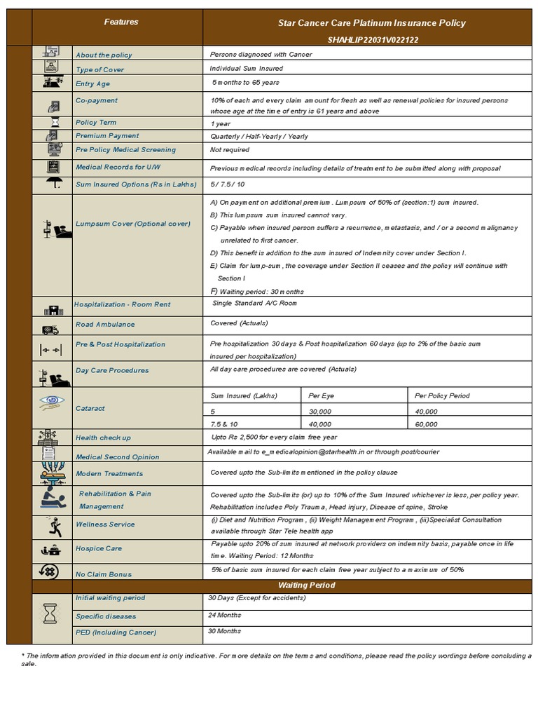 Star_Cancer_Care_Platinum_One_pager_Version_1.2_September_2021 | PDF ...