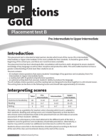 Solutions Gold Placement Test B