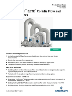 Micro Motion ELITE Coriolis Flow and Density Meters