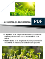 Cresterea Si Dezvoltarea Plantelor