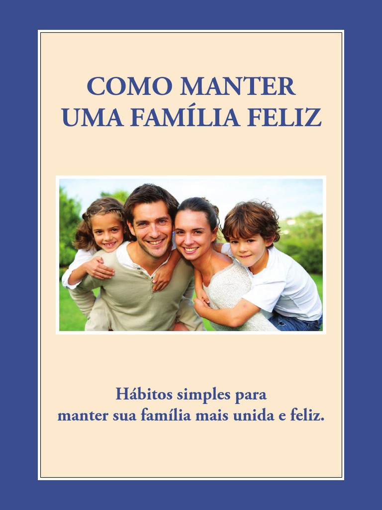 Como Manter uma Família Feliz | PDF | Família | Tempo