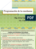 Programación de La Enseñanza