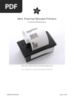 Datasheet Thermal Printer