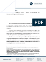 Memorando Minuta Da Consolidacao Dos Normativos de Seguranca de Barragens.