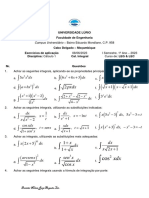 Exercicios Sobre Intregrais Parte 1 - 065734