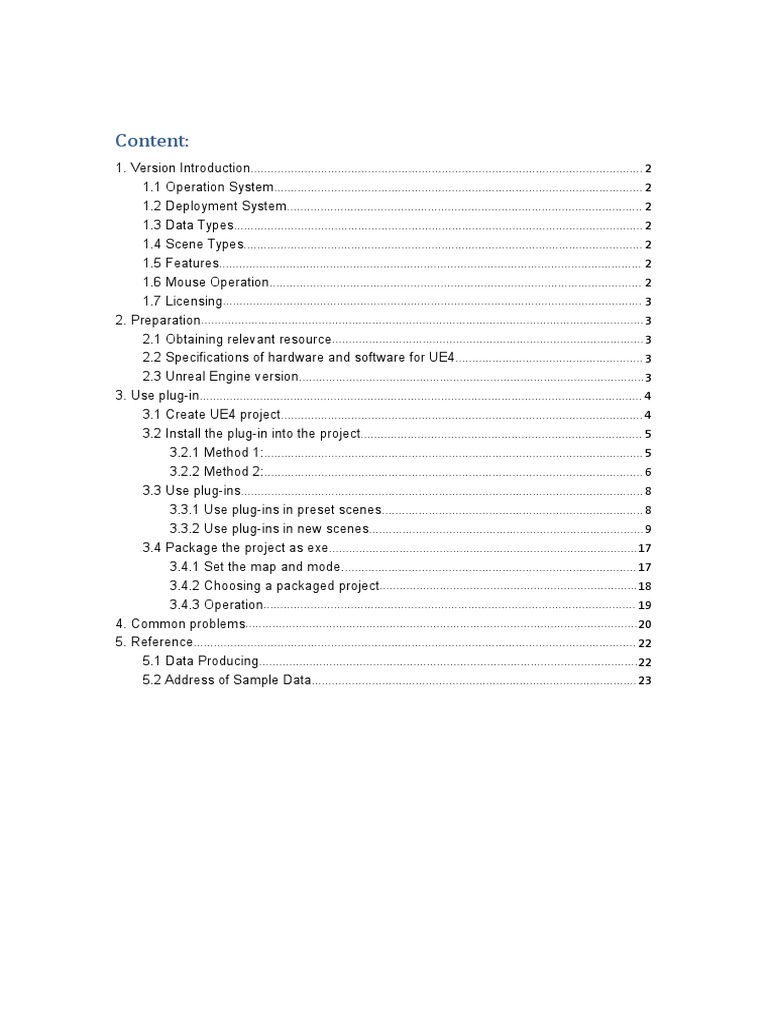 Supermap Scene Sdks Unreal Engine Basic User Instruction Pdf