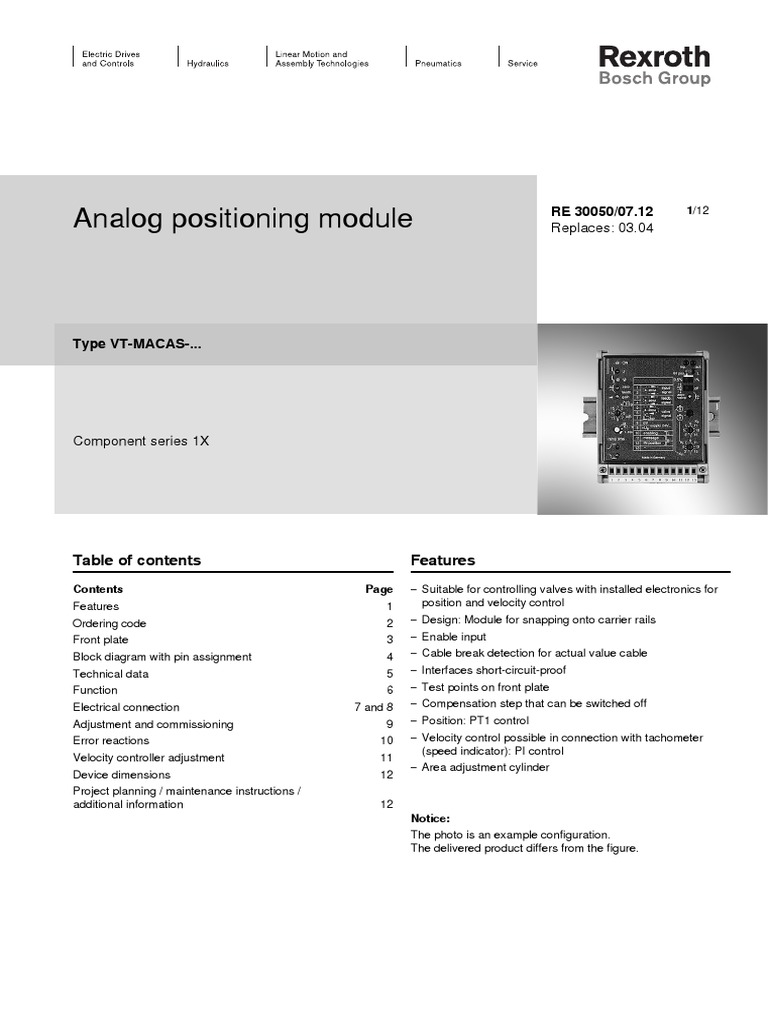 Analog Positioning Module Overview | PDF | Amplifier | Vacuum Tube