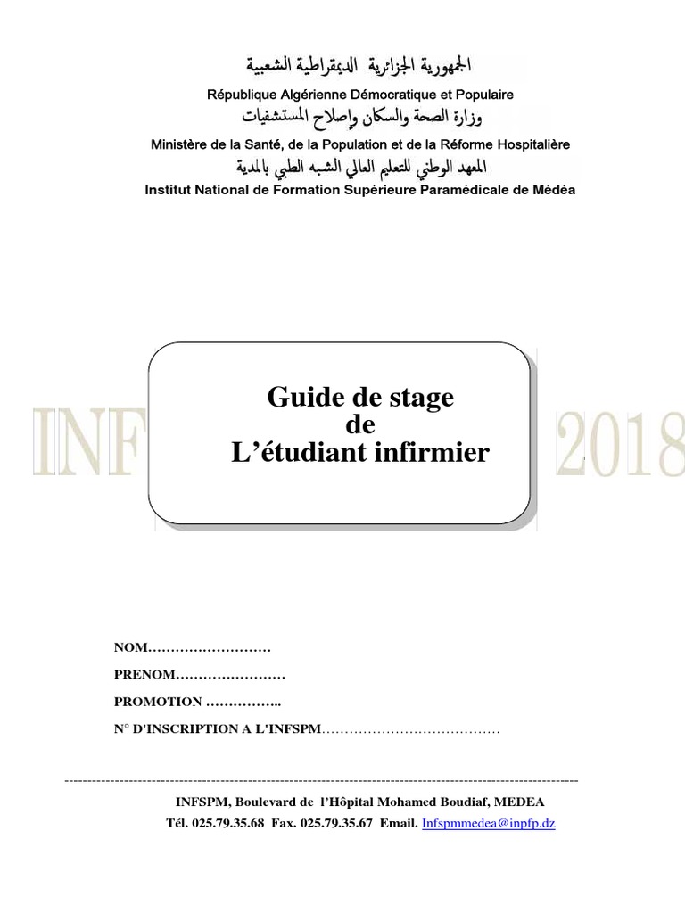 Guide de Stage pour Étudiants Infirmiers | PDF | Allaitement | Médecine ...