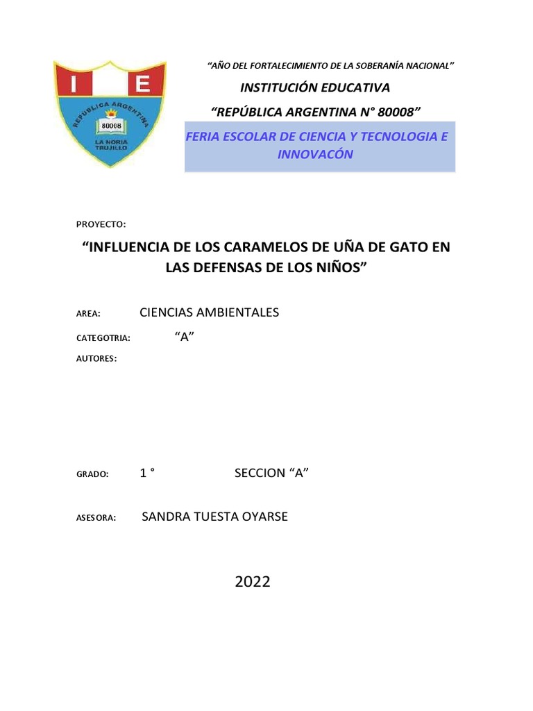 Feria de Ciencia y Tecnología 2022 | PDF | Caramelo