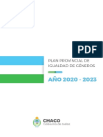 Plan Provincial de Igualdad de Géneros 2020 - 2023 Chaco Gob de Todxs