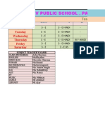 Time Table Class III e