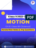 Motion - Padhle 9th Science Notes