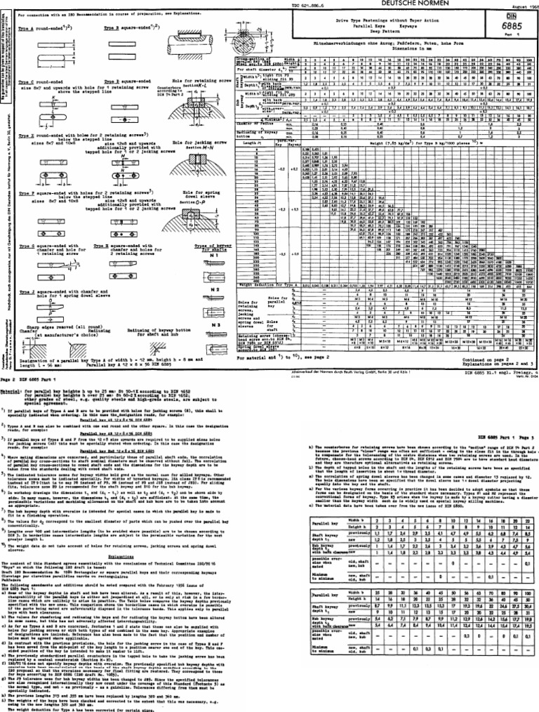 Din6885 Key PDF