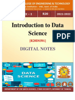 Introduction To Datascience (R20DS501)