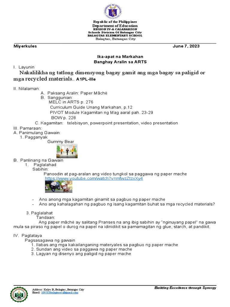 Q4 Arts W6 | PDF