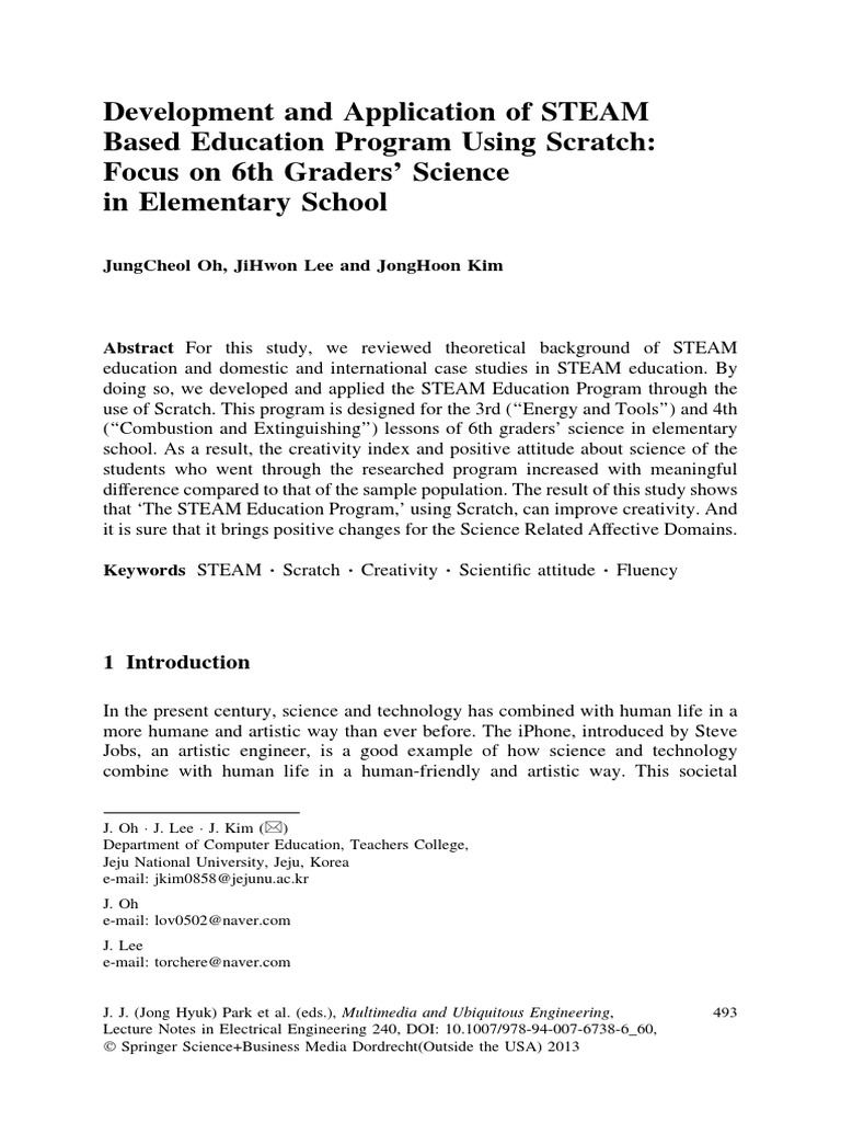 STEAM for 6th Grade Science | PDF | Creativity | Science