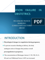 62 Coagulation Failure in Obstetrics