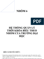 HỆ THỐNG QUẢN LÝ THỜI KHÓA BIỂU THEO NHÓM