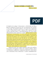 IANONI, Marcus. "Políticas Públicas e Estado - o Plano Real