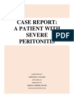 TOGADO - SEVERE PERITONITIS (Disorder Analysis and NCP)