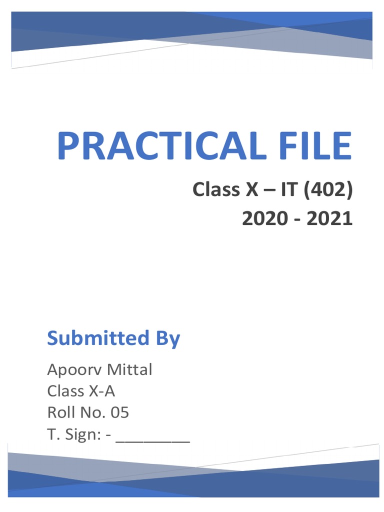 Practical File IT | PDF | Hyperlink | Websites