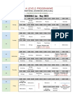 Alevels Schedule 2023