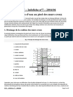 CSTC - Infofiche N°7 - Infiltrations D'eau Au Pied Des Murs Creux