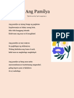 Ang Pamilya (ESP Spoken Poetry)