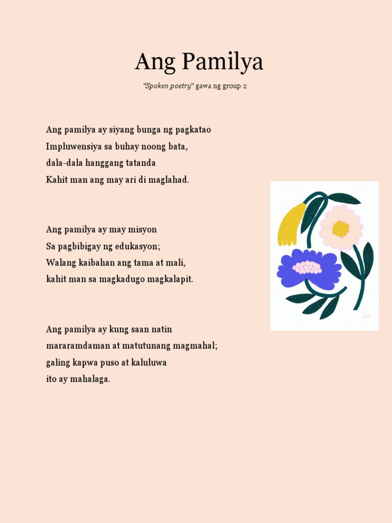 Spoken Poetry About Family Culture &amp; Everyday Life