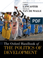 (Oxford Handbooks) Carol Lancaster, Nicolas Van de Walle - The Oxford Handbook of The Politics of Development-Oxford University Press (2018)