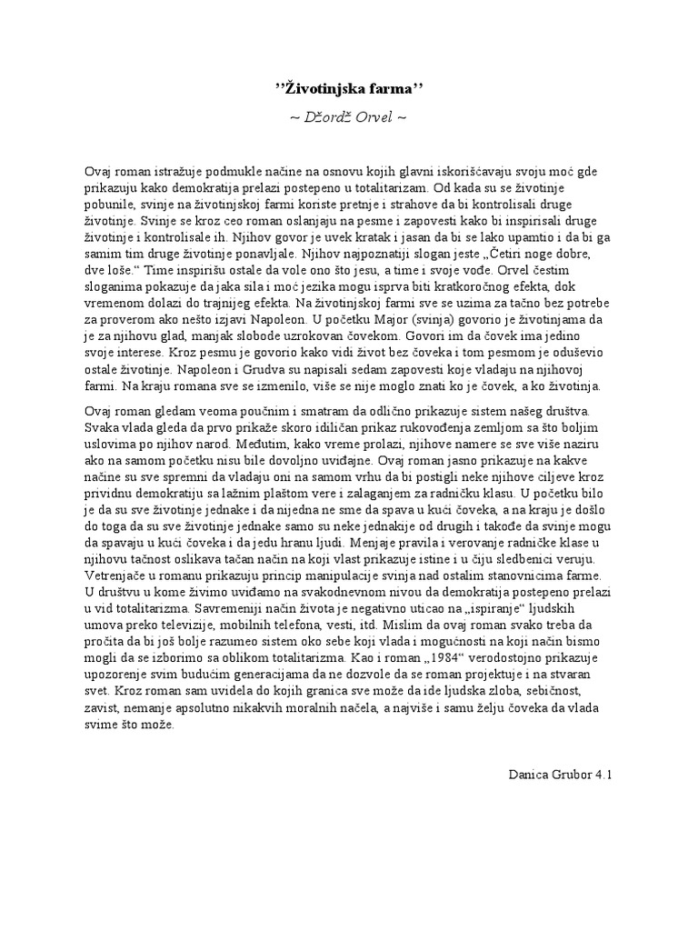 Životinjska farma | PDF