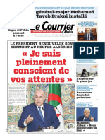 Le Courrier Dalgérie Du Mardi 6 Décembre 2022