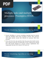 Multiple Tasks and Multiple Processes-Preemptive RTOS