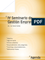 IV Seminario de gestión empresarial