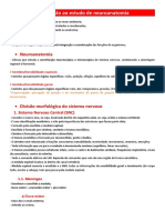 Resumo 01 - Anatomia III - Neuroanatomia