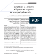 Smoking Susceptibility As A Predictive Measure of Cigarette and E-Cigarette Use Among Early Adolescents