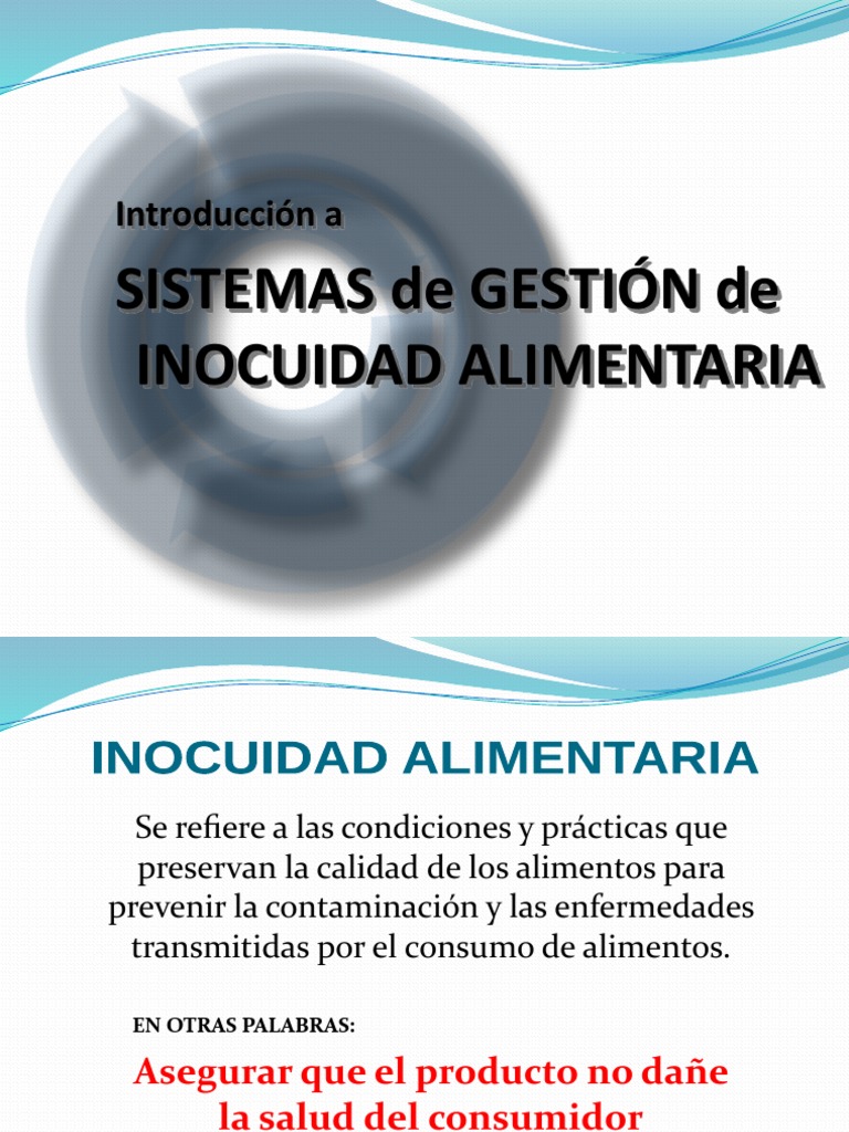 Sistemas de Gestión de Inocuidad Alimentaria | PDF | Seguridad ...