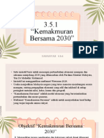 3.5.1 Kemakmuran Bersama 2030