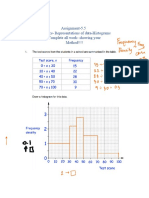 Assignment 5.5 - STATISTICS - Representations of Data-Histograms