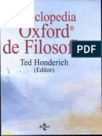 HONDERICH, T., Enciclopedia Oxford de Filosofia