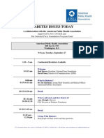 Diabetes Issues Today Agenda (9/19/2011 DRAFT)