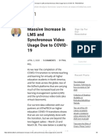0402 Massive Increase in LMS and Synchronous Video Usage Due To COVID-19 - PhilOnEdTech